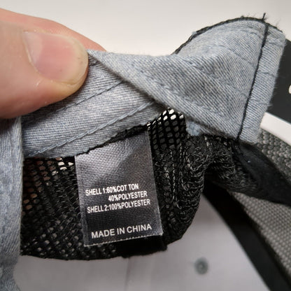 Mountain Snapback Trucker Hat Gray One Size Adjustable Mesh Back Richardson