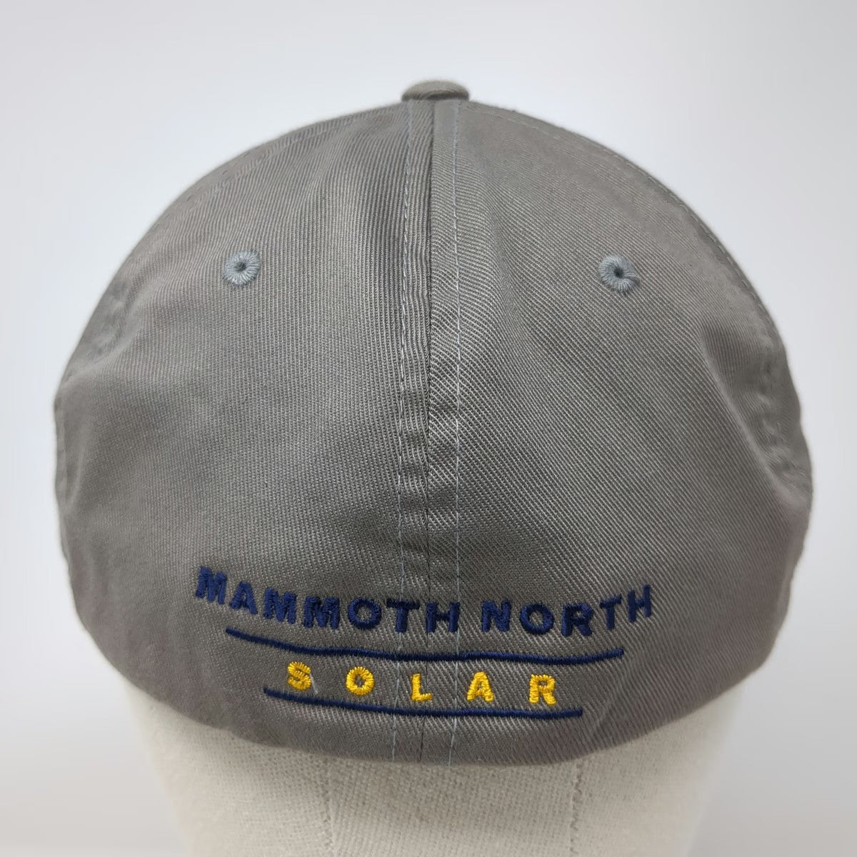 Flexfit Baseball Cap Gray XL Mammoth North Solar Embroidered Structured hat