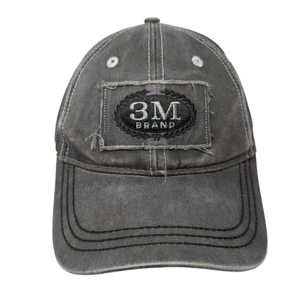 3M Brand Strapback Hat Gray One Size Adjustable Embroidered K-Products