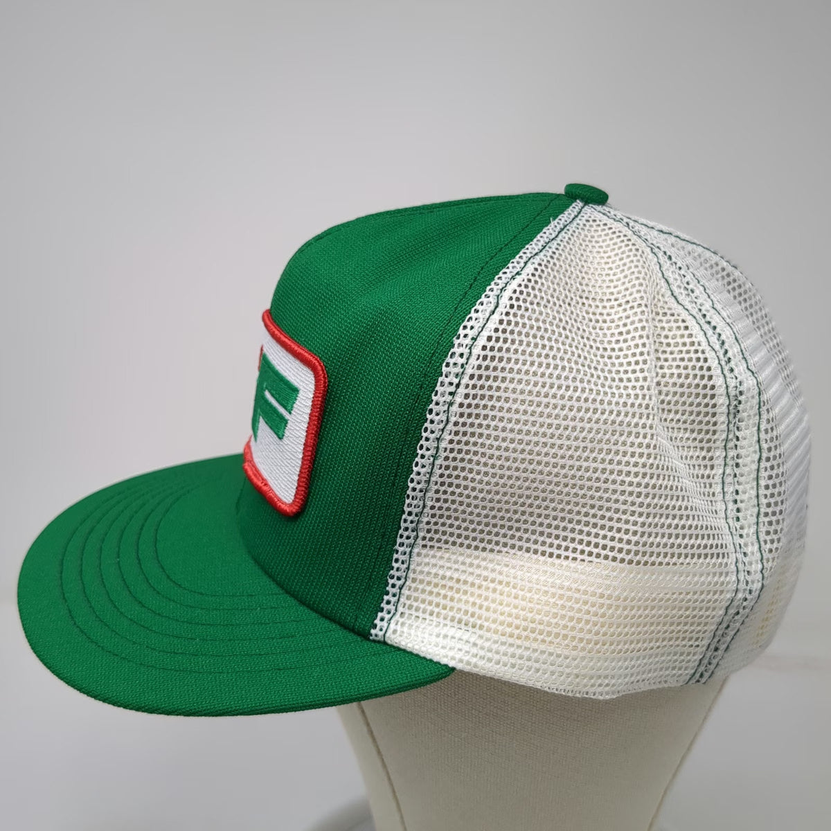 Consolidated Freightways CF Patch Trucker Hat Green One Size Mesh Snapback