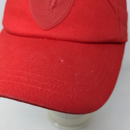 Puma Men's Slideback Hat Red Size OS Stitched 3D Horse Logo 100% Cotton