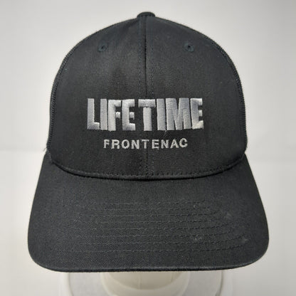 Lifetime Frontenac Snapback Trucker Hat Black OS Adjustable Mesh Back Sport-Tek