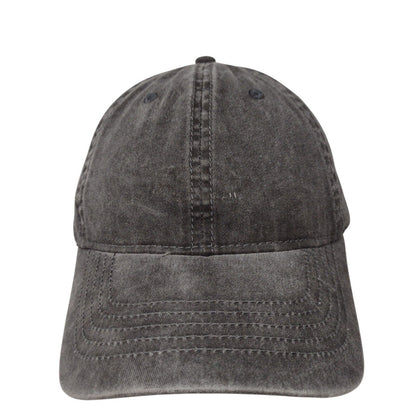 Unbranded Slideback Hat Gray OSFA Adjustable 6 Panel Blank Solid