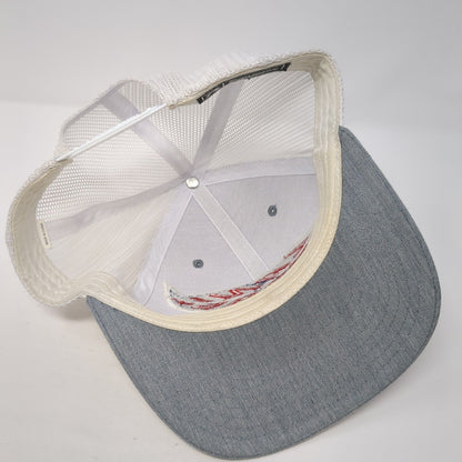 Lane Frost Feather Snapback Trucker Hat Gray One Size Mesh Back 6 Panel
