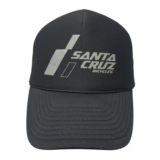Santa Cruz Bicycles Snapback Mesh Back Trucker Hat Black One Size Nissin