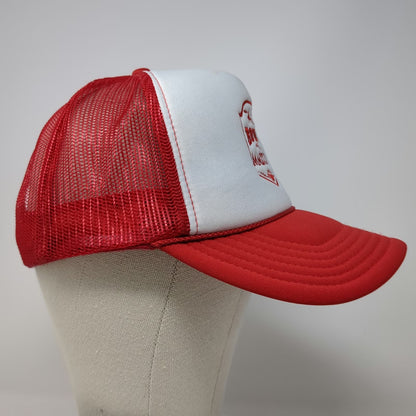 Otto Trucker Hat Red One Size TAO BOWL MMXXII Football Patch Mesh Snapback