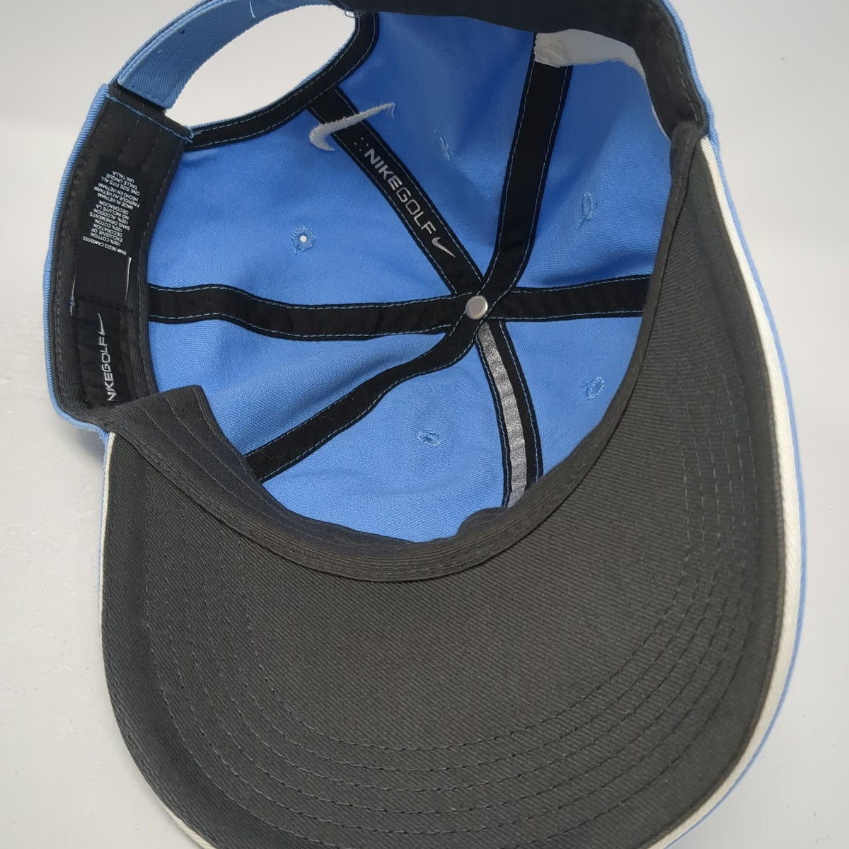 Nike Baseball Cap Blue One Size Mitchell Spearman Golf Swoosh Strapback Hat