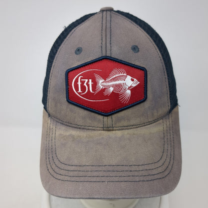 F3T Fish Patch Strapback Trucker Hat Multicolor One Size Costa Del Mar