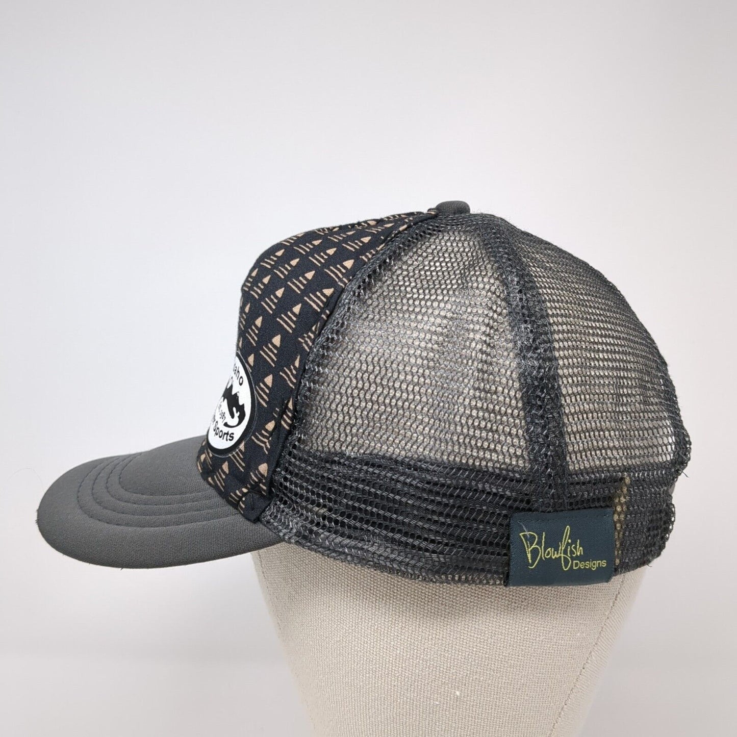 Idaho River Sports Snapback Trucker Hat Multi One Size Mesh Back Geo