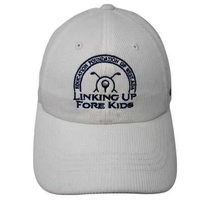 Linking Up Fore Kids Blue Cross of Idaho Strapback Hat White One Size Adjustable