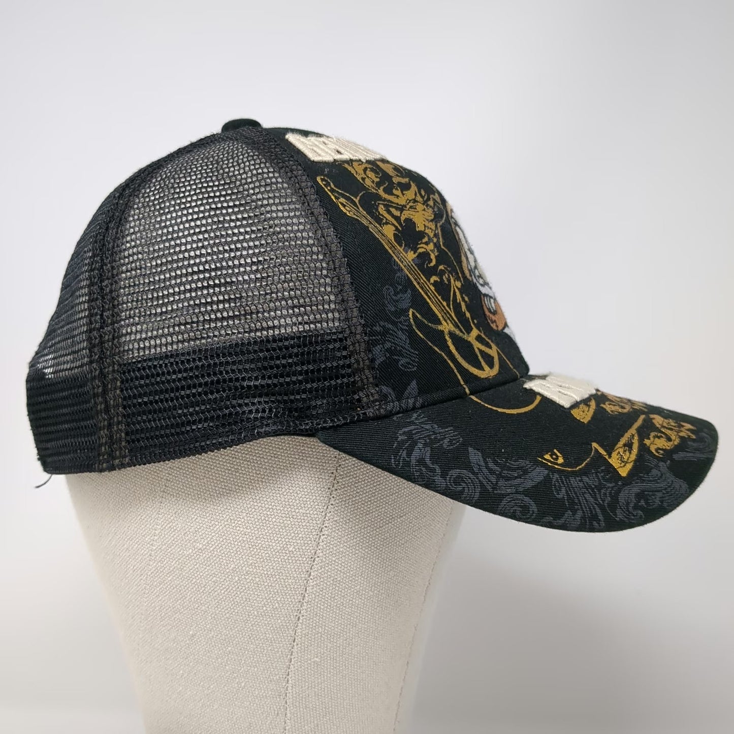 Disney Parks Trucker Hat Black One Size Being Grumpy Rocks Dwarf Mesh Snapback