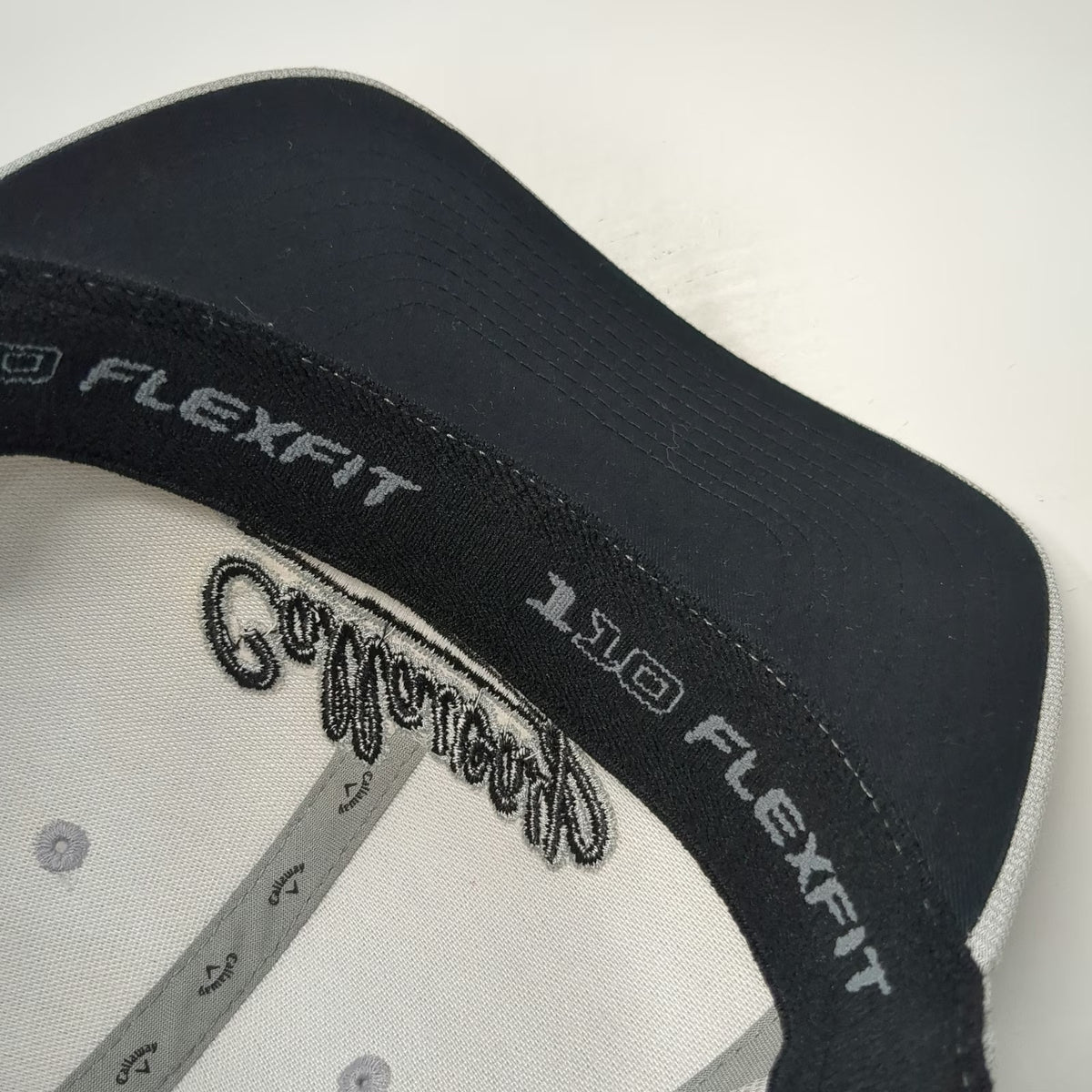 Callaway Snapback Gray Hat One Size Structured Golf Cap Breathable Script Logo