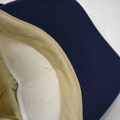 Aviator Nation 5 Panel Beige Blue One Size Rope Lightning Bolt Strapback Hat