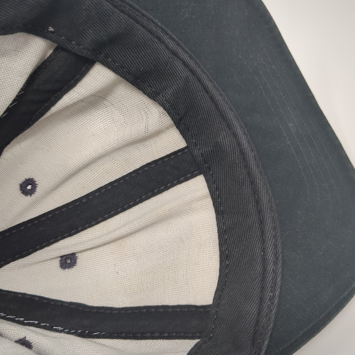 Unbranded Slideback Hat Gray One Size Adjustable Leather Strap Blank