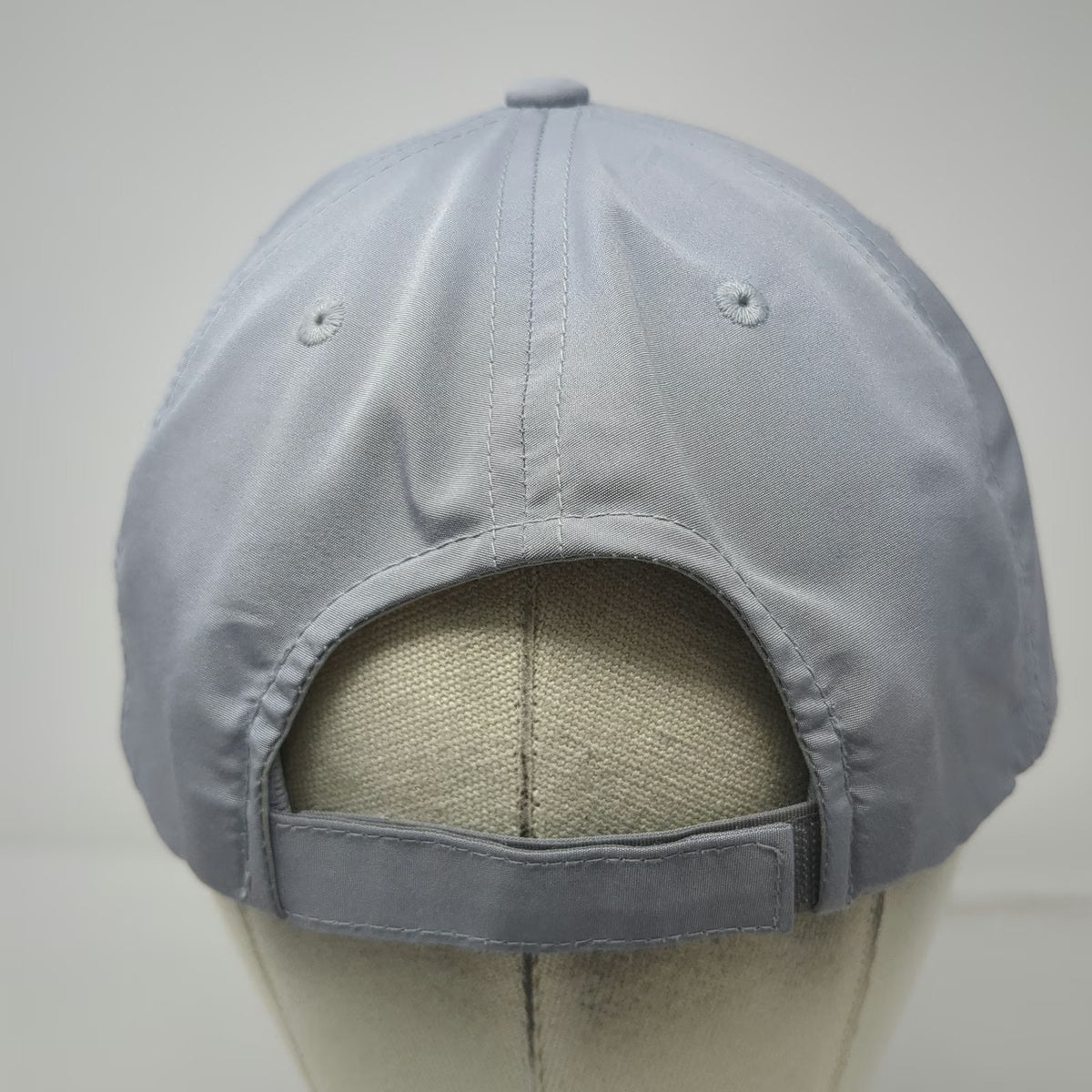 Reebok Baseball Cap Gray One Size Tonal Logo Performance Strapback Athletic Hat