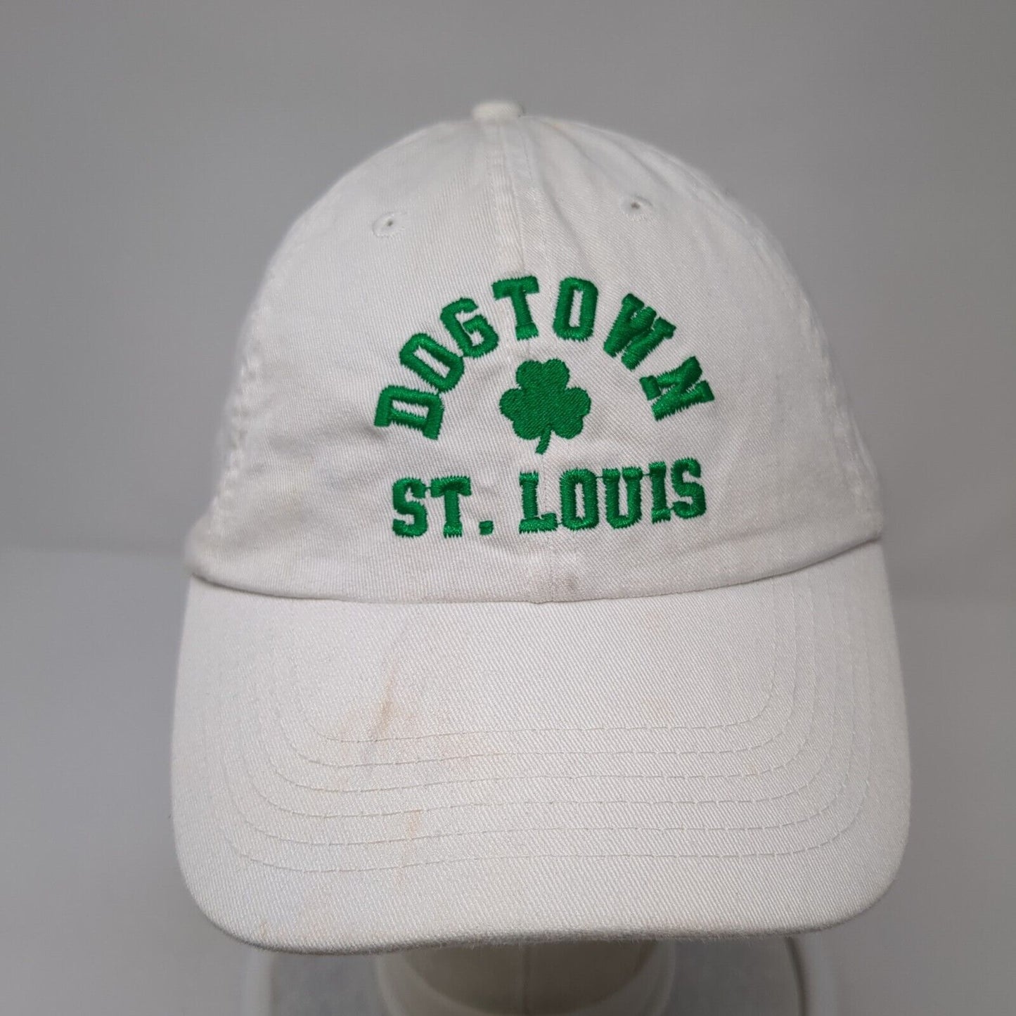 Dogtown St. Louis Slideback Hat White One Size Adjustable Embroidered Cotton