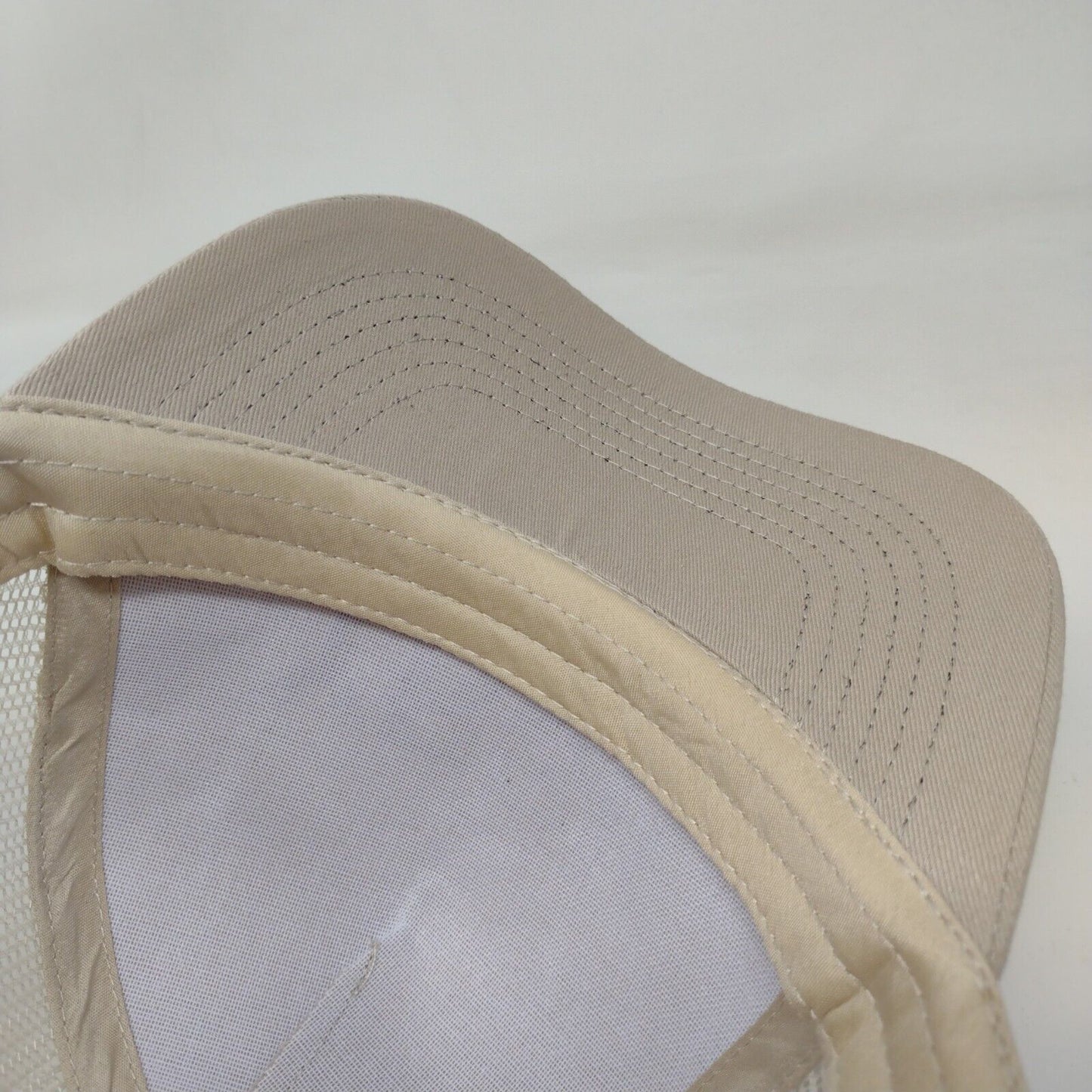 YRBK Snapback Trucker Hat Tan OSFA Adjustable Mesh Back 6 Panel Hit Wear