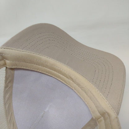 YRBK Snapback Trucker Hat Tan OSFA Adjustable Mesh Back 6 Panel Hit Wear