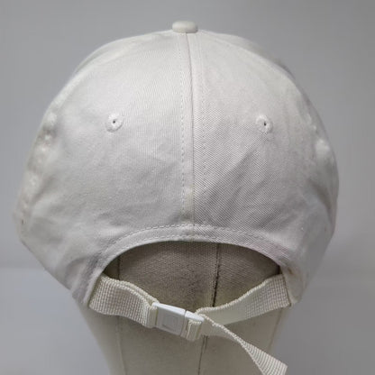 Jantzen White Baseball Cap One Size Embroidered Patch Diver Waves Hat Vintage