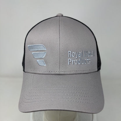 Royal Metal Products Snapback Trucker Hat Gray One Size Mesh Back Cap America