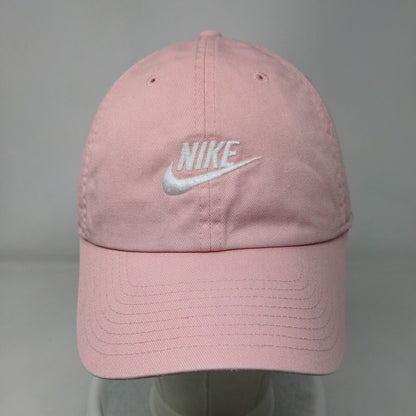 Nike Slideback Hat Pink OSFM Adjustable Embroidered Vented Holes Heritage86
