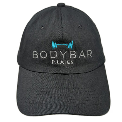 Bodybar Pilates Embroidery Black One Size Baseball Cap Adjustable Gym Hat