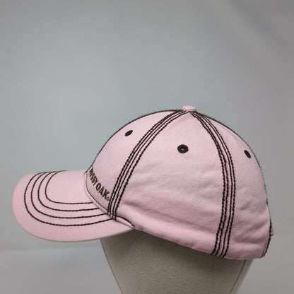 Mossy Oak Strapback Hat Pink One Size Adjustable Embroidered Paramount Outdoors