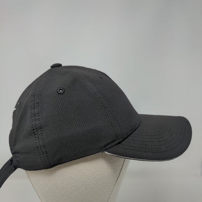 Puma Slideback Hat Black OSFA Embroidered Logo Adjustable Vent Holes