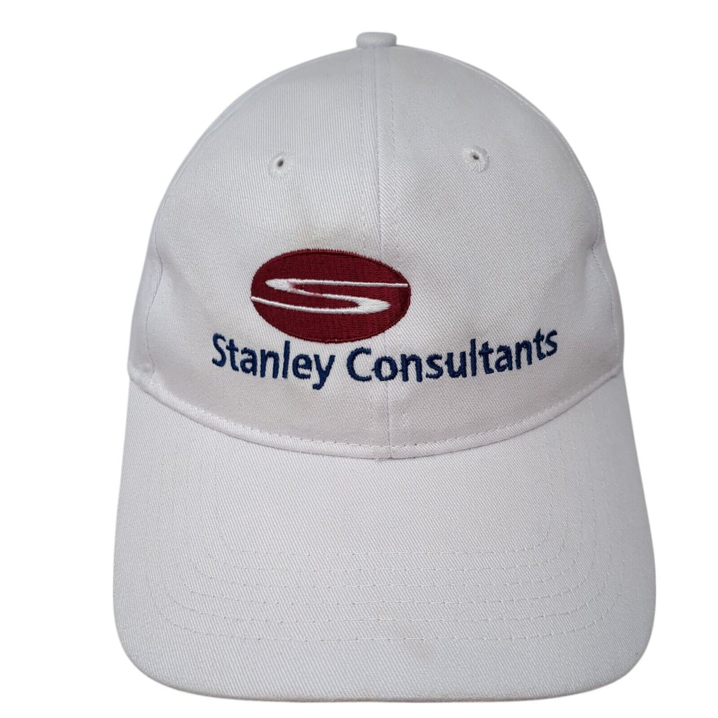 Stanley Consultants Strapback Hat White One Size Adjustable Pacific Headwear