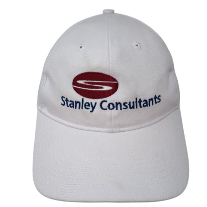 Stanley Consultants Strapback Hat White One Size Adjustable Pacific Headwear