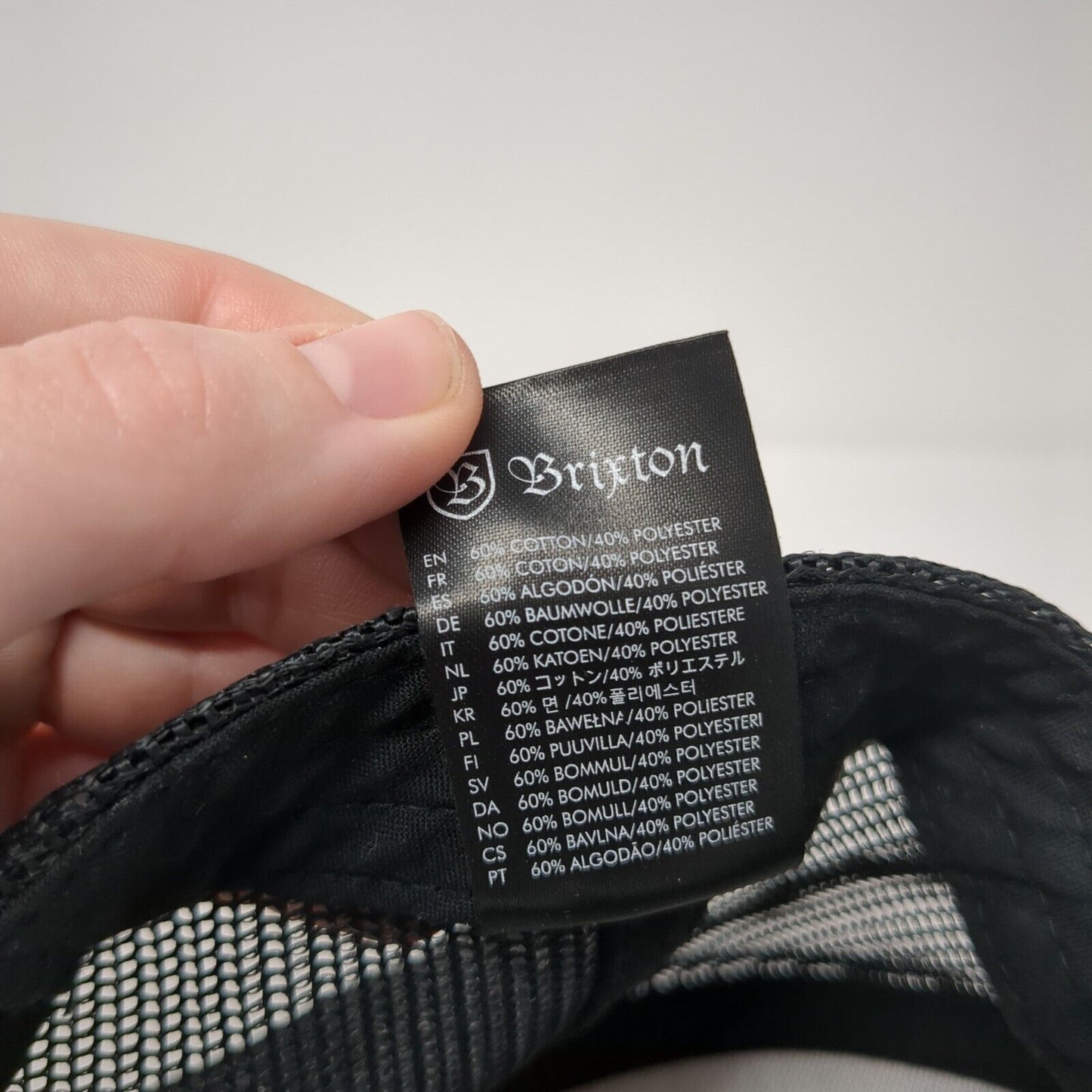 Brixton Mfg. Company Trucker Hat Black One Size Adjustable Mesh Back 6 Panel