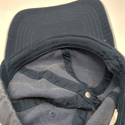 Unbranded Strapback Hat Blue Dark Denim One Size Adjustable Blank