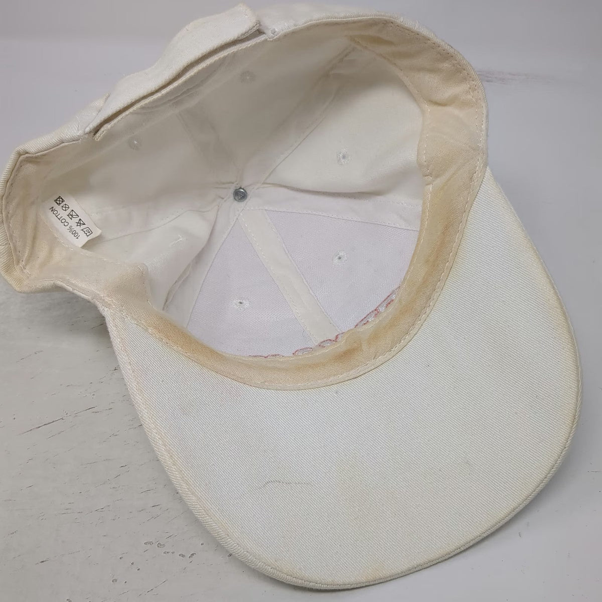 Germany Hat White Baseball Cap One Size Rhinestones Gems Strapback Cotton