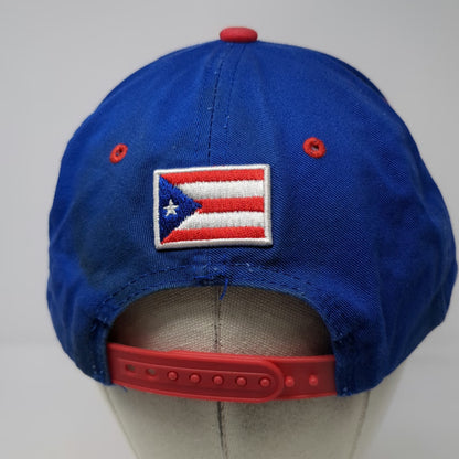 Premium Headwear Snapback Blue Red White One Size Puerto Rico Flag Graphic Hat