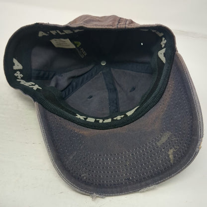A-Flex Baseball Cap Blue One Size Budweiser King of Beers Stretch Fit Crown Hat