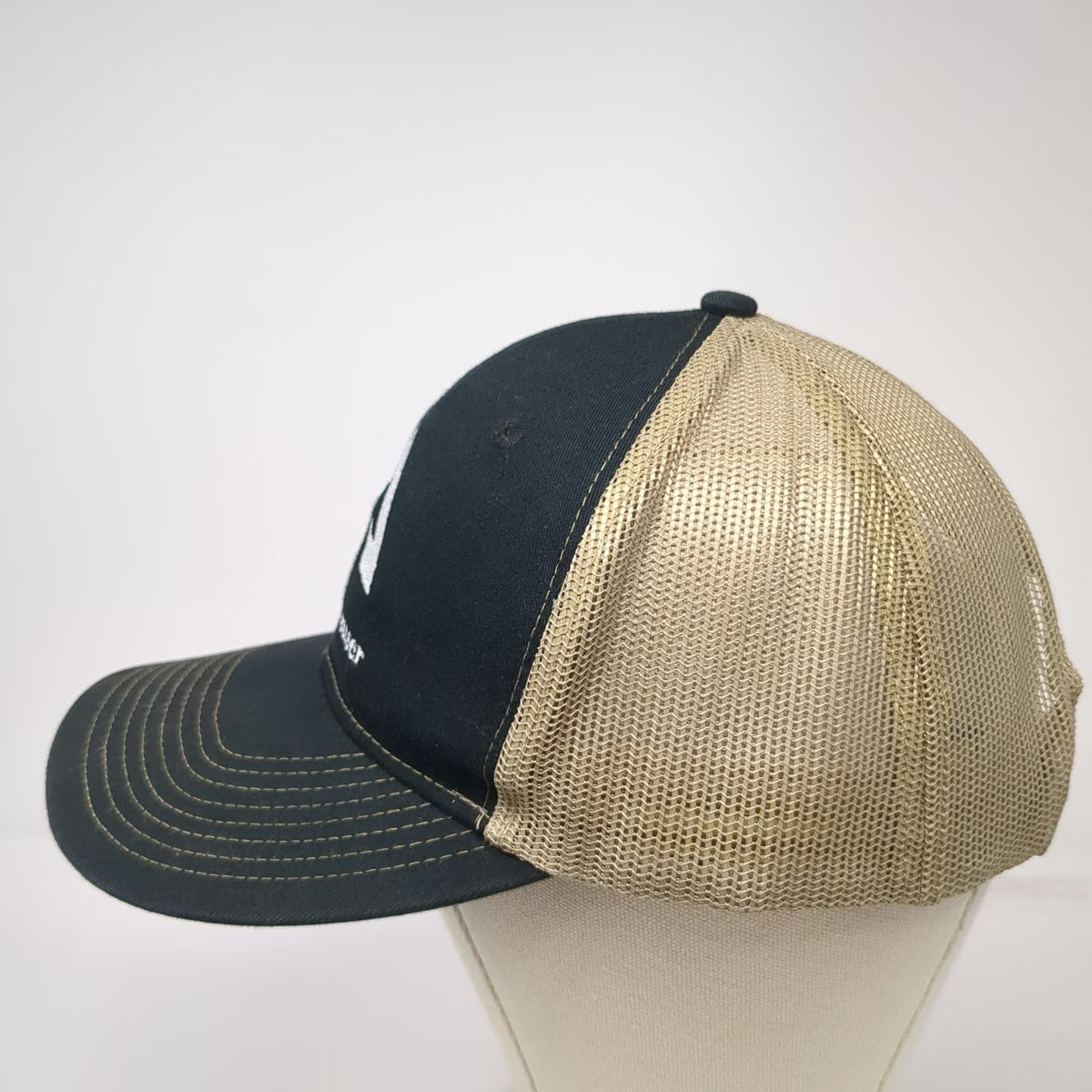 Port Authority Trucker Hat Black One Size Weyerhaeuser Logo Mesh Snapback