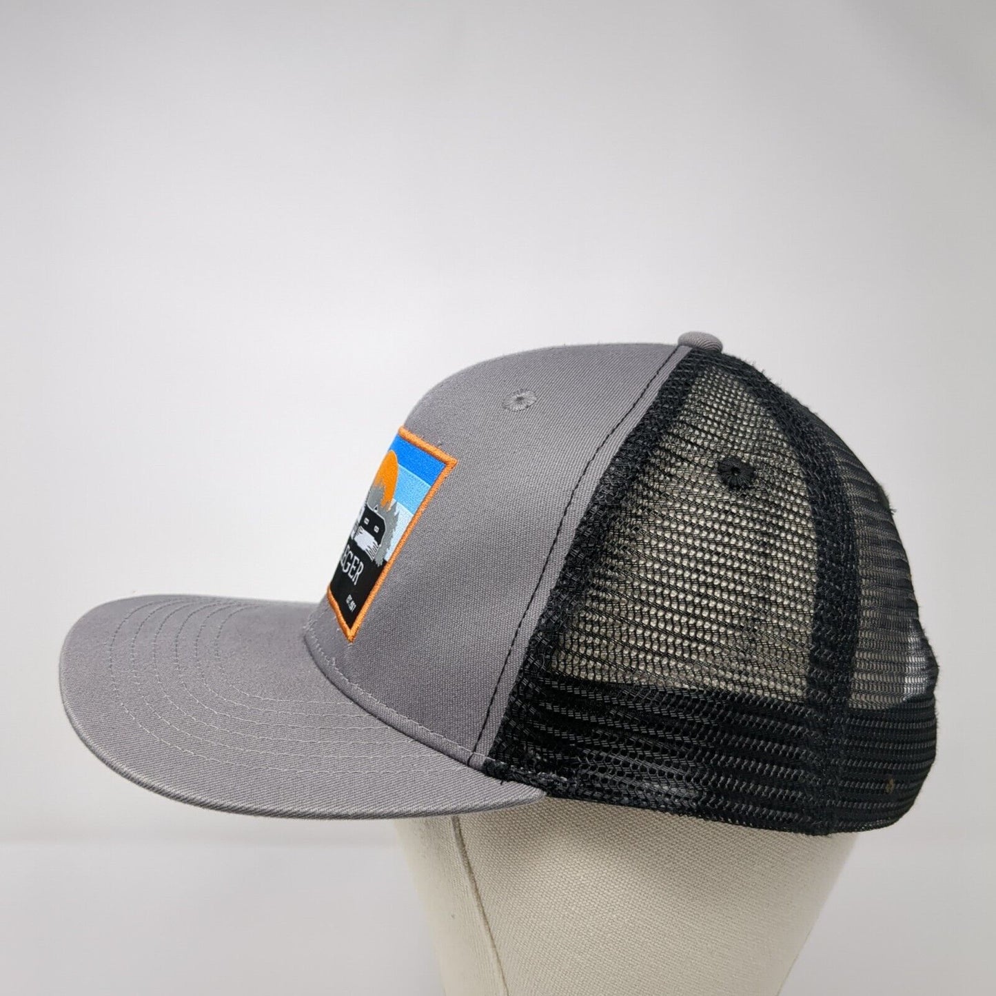 Traeger Est. 1987 Wood Fired Grills Snapback Trucker Hat Gray OS Adjustable Mesh