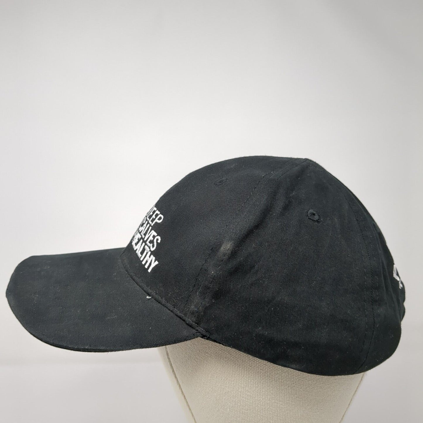 Keep Calves Healthy Strapback Hat Black One Size LED Light Powercap