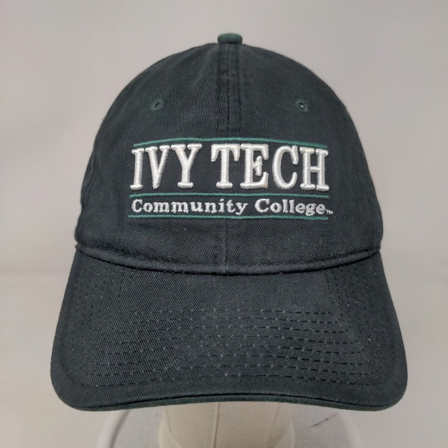 Ivy Tech Community College Slideback Hat Black OSFM Embroidered The Game Logo