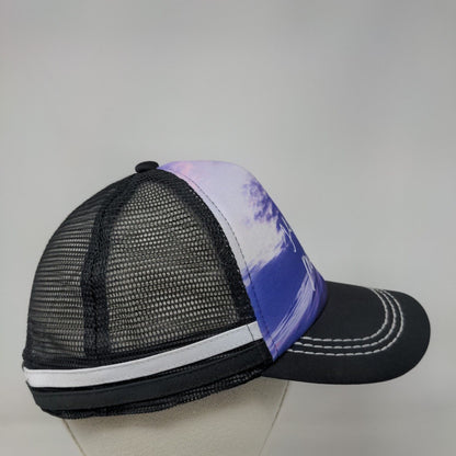 Sel De Mer Snapback Trucker Hat Multicolor One Size Adjustable Mesh back ROXY