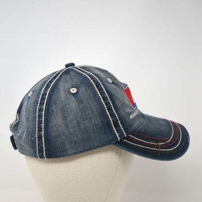 Mountain River Outfitters Strapback Hat Blue One Size Adjustable Distressed