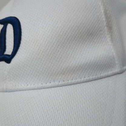 Letter D Strapback Hat White One Size Adjustable Embroidered Disney