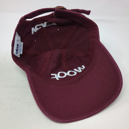 VCA WOOF Baseball Cap Red White One Size Slideback Embroidered Animal Vet Hat