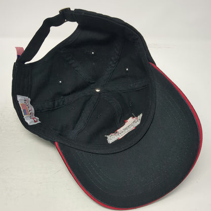 Bayside Baseball Cap Black One Size Wisconsin Brewing Co Hat USA Flag Adjustable