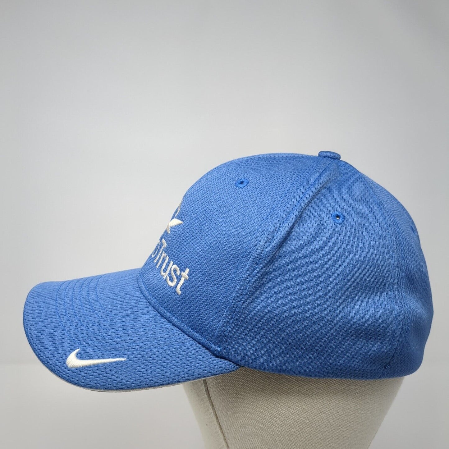 Idaho Trust Fitted Golf Hat Blue M/L Embroidered Vented Holes 6 Panel Nike