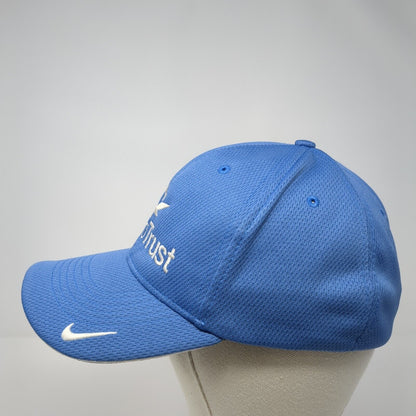 Idaho Trust Fitted Golf Hat Blue M/L Embroidered Vented Holes 6 Panel Nike