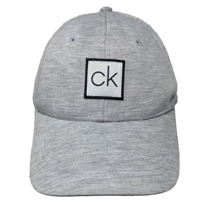 Calvin Klein Men's Slideback Hat Gray Size Os Embroidered Logo Poly Blend