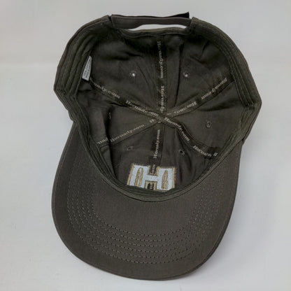 Hornady Strapback Hat Brown One Size Embroidered Adjustable 6 Panel Ammo Guns