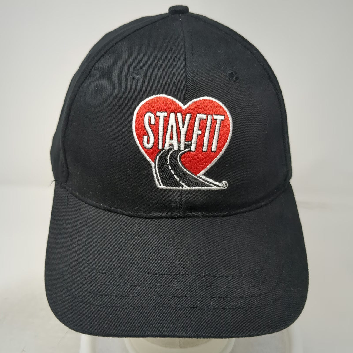 TA Petro TravelCenters of America Stay Fit Heart Black Baseball Cap One Size Hat