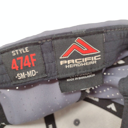 Ignite Fitted Hat Gray S-M Embroidered Flexfit Laser Cut Perforated